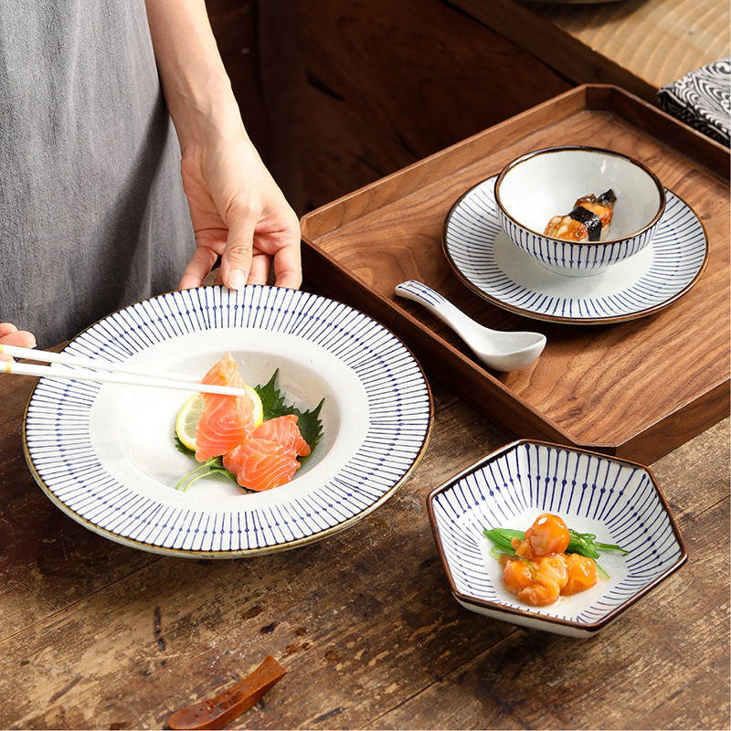 Ceramic stembowl hand-painted line 20221031