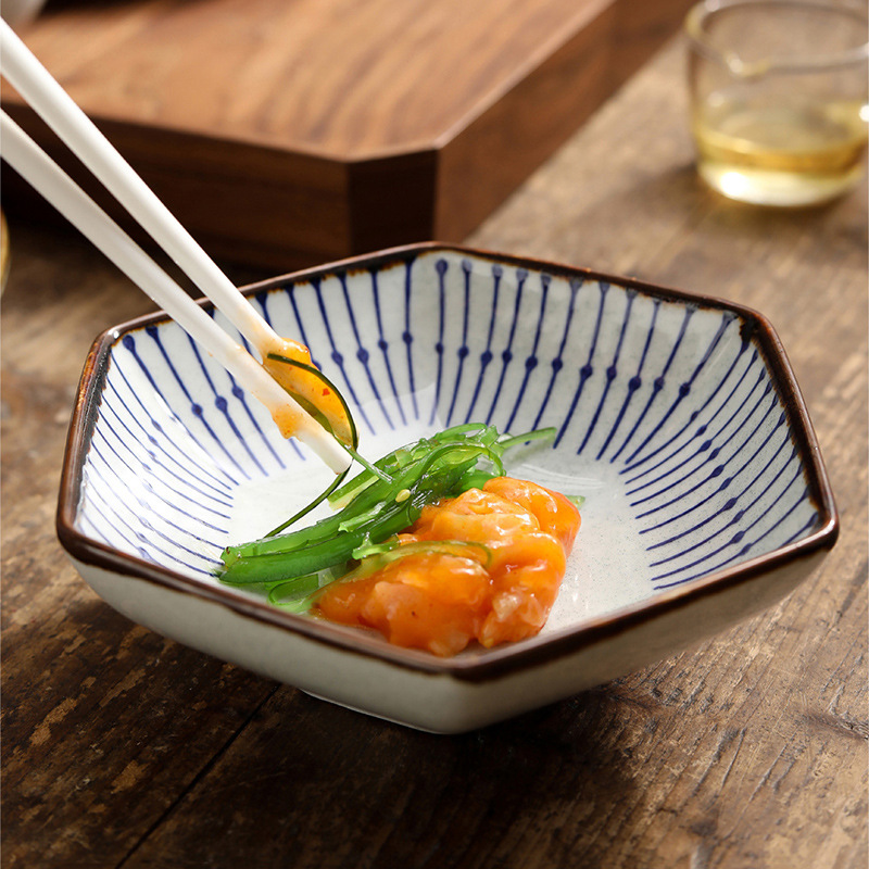 Ceramic stembowl hand-painted line 20221031