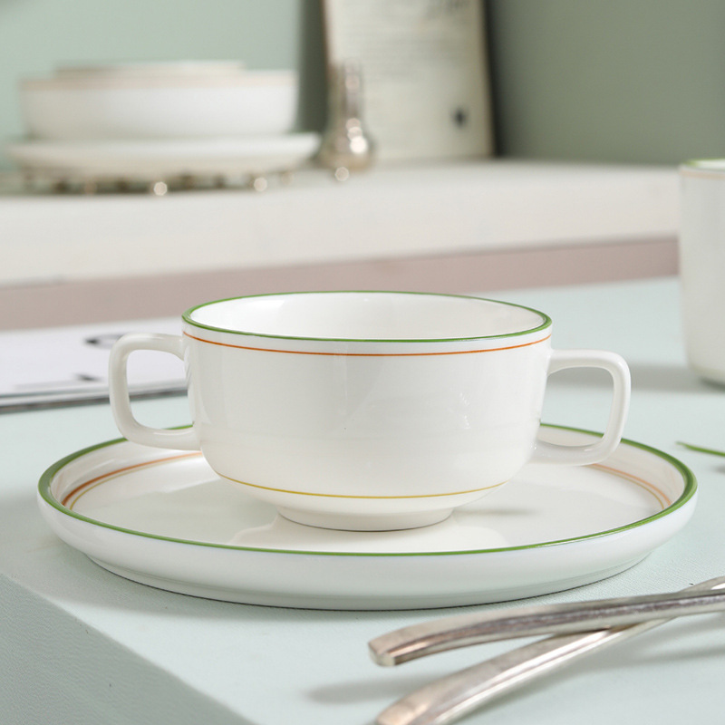 Ceramic underglaze color drawing tableware set 20230219