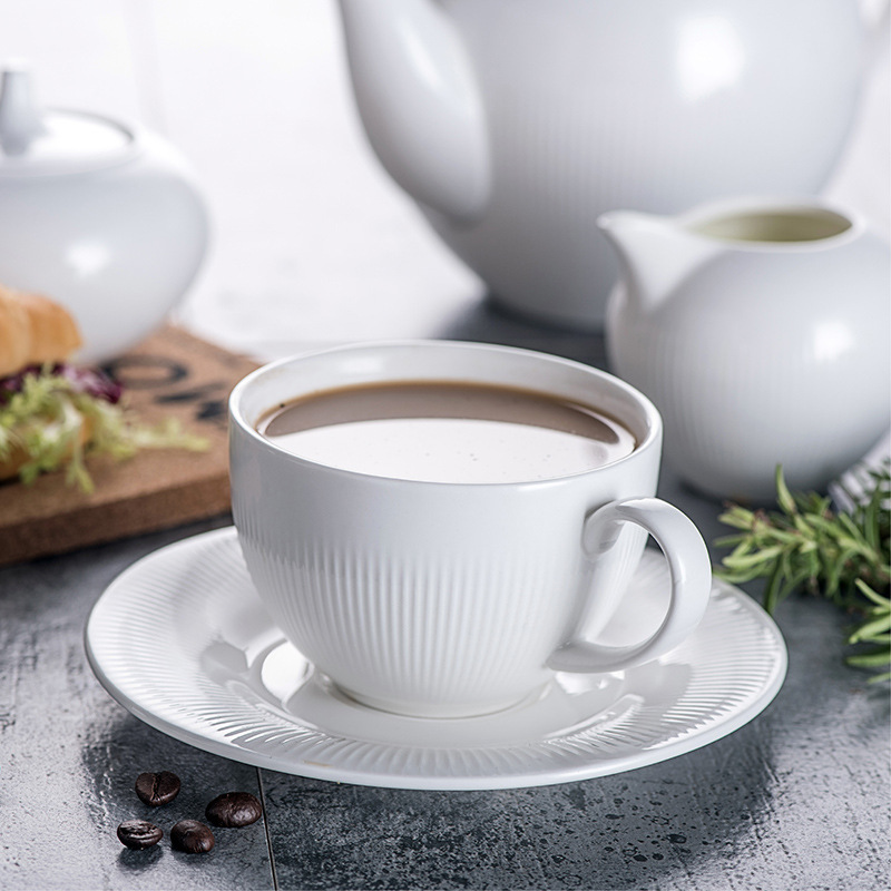 Creative white ceramic dish and plate set home 2870 01
