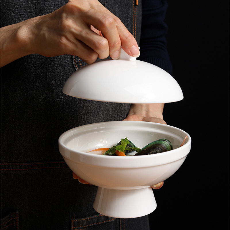 Fish glue bowl soup set with covered bowl 20220527 01