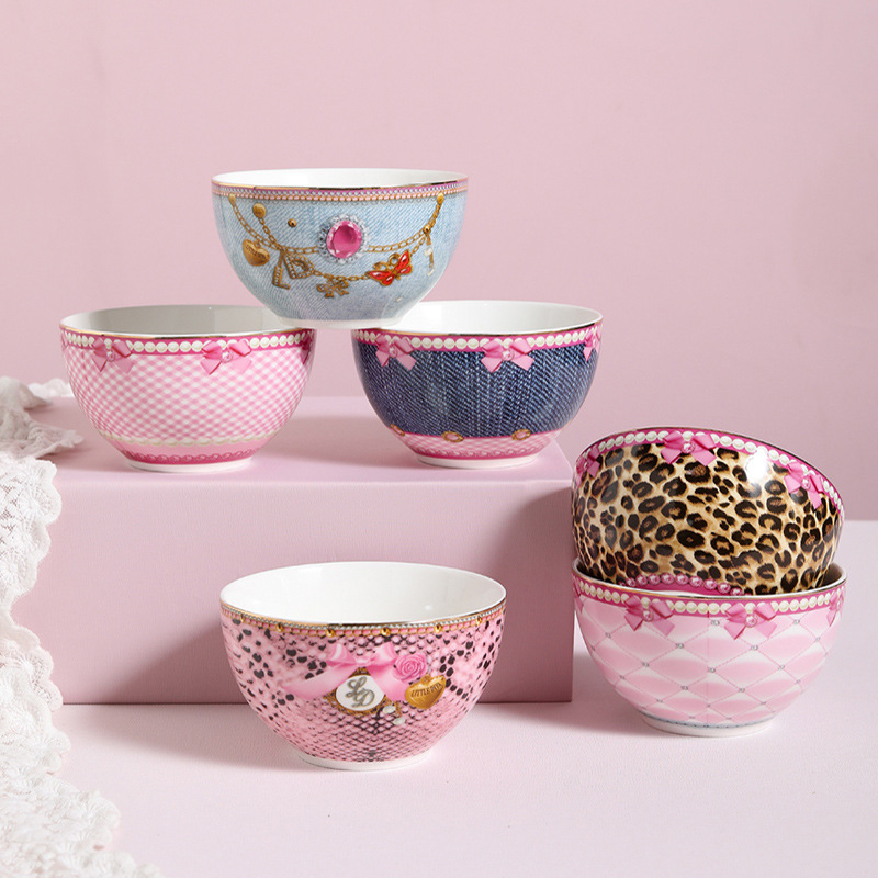 Light luxury fine tableware household rice bowl 20230608 01