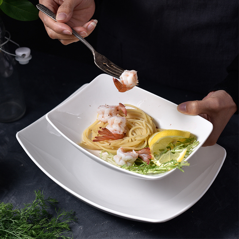 Sushi plate Rectangular salad ceramic plate BA-2966 01