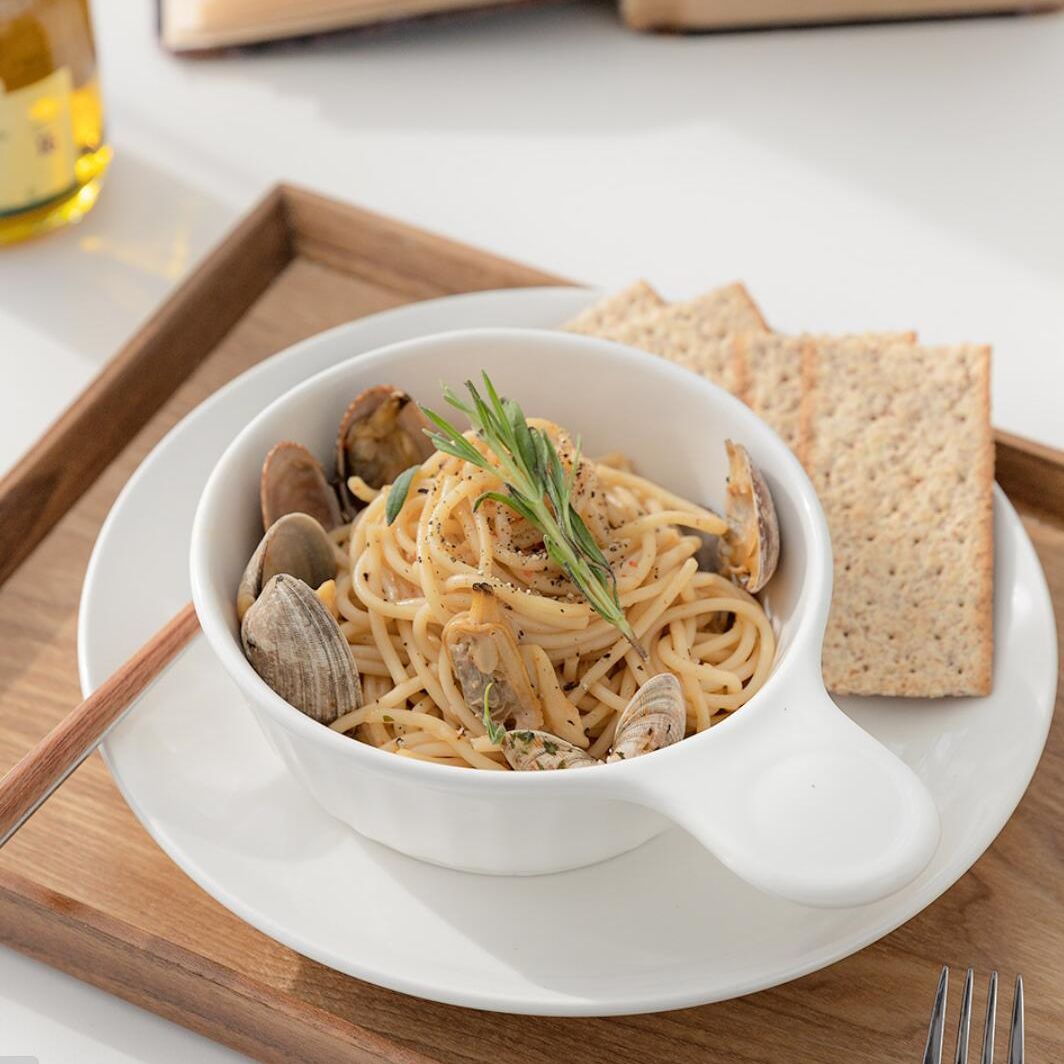 Yogurt bowl ceramic dish handle 20230728